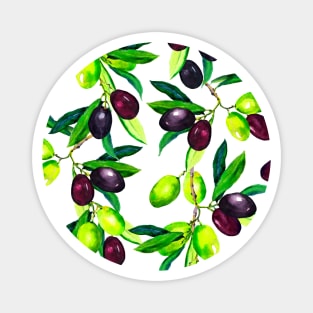 Olives - Mediterranean pattern Magnet